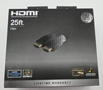25ft Hdmi Cable Ge Pro High-speed With Ethernet Gold Connectors 7.6m. Fixed Price $26.99.