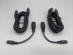 2 Radio Shack 6 Ft. Midi/din Cables 5-pin Male To W/mini-din Adapters. Fixed Price $7.99.