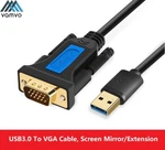 Usb 3.0 To Vga Cable For Mirroring Hd Video Display At 1080p Converter Adapter. Fixed Price $14.97.