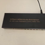 Iarkpower 3 Port Hdmi Switch Audio Extractor In 1 Out Auto. Fixed Price $17.99.