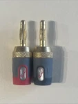 3 Rocketfish Rf-g11902 24k Gold Plated Toolless Speaker Banana Plugs. Fixed Price $5.00.