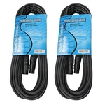 Mcsproaudio 2 Pack 3 Pin Male To Female Xlr Cable With Black Straight. Fixed Price $31.24.