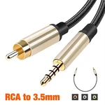 Rca To 3.5mm Cable Digital Audio Video Coaxial Line Receiver Speakers Projector. Fixed Price $15.39.