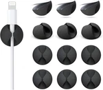 12 Pack Cable Clips, Znben Cord Organizer Holder Adhesive Small, Black. Fixed Price $9.11.