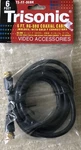 Trisonic Ts-ff-06bk: 6ft. Rg-59u Coaxial Cable W. Gold F Connectors - Black. Fixed Price $6.19.