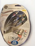 Ge Ultra Pro 8 Feet Component Video Cable 82735 Color Coded Premium New Sealed. Fixed Price $14.99.