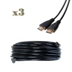 3-pack - 30ft 4k Hdmi Premium Cable 60hz Full Hd 3d 2160p Hdtv Pc Ps5 Xbox Cord. Fixed Price $39.25.