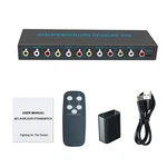 New 4 In 3 Out Av Switch Rca Switcher Box Video L/r Stereo Audio Selector. Fixed Price $22.96.