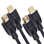 Amazon Basics High-speed 4k Ultra Hd 2-pack Hdmi 2.0 Cable/cord, 6 Feet, 18. Fixed Price $10.75.