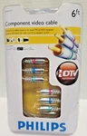 Philips Swv3505w/17 Component Video Cable 24 Karat Gold Plated Connectors 6 Ft. Fixed Price $13.97.