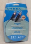 Dynex Audio Subwoofer Cable 25 Ft Dx-av231 Gold-plated Connectors New!. Fixed Price $16.95.