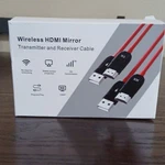 Wireless Hdmi Mirror 5g Wifi Transmitter Receiver Cable Plug And Play 1080p Red. Fixed Price $35.00.