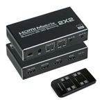 Hdmi Matrix 2x2, Switch 2 In Out Switcher Splitter Box With Ir .... Fixed Price $50.16.