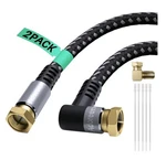 Adoreen Coaxial Cable 20 Ft-2 Pack-right Angle Quad Shielded 90 Degree Rg6 Co. Fixed Price $35.00.