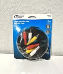 Nwt Commercial Electric Audio And Video Cable With Rca Plugs 12ft #147 177 Black. Fixed Price $8.95.