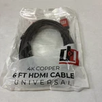 Deco Gear 6 Feet Universal 4k Hdmi Cable Copper Conductors 60hz Dg6fthdmi. Fixed Price $10.79.