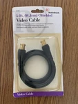 Radio Shack (15-1515) 3 Shielded Video Cable (nib). Fixed Price $1.15.