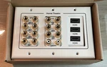 Fosmon 3gang 7.2 Surround Sound 7 Pair Gold Binding Post Distribution Wall Plate. Fixed Price $24.95.