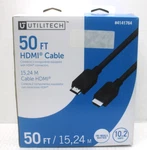 Utilitech 4141764 1080p Hdmi To 50-ft Cable Black 63301-s1 (new). Fixed Price $19.95.
