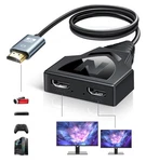Newcare 4k Hdmi Cable Splitter 1 In 2 Out With 2.6ft Integrated 2.0 Cabl.... Fixed Price $16.34.