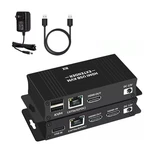 60m Hdmi Kvm Extender Over Ethernet Cat5e/6 Usb Rj45 Keyboard Mous. Fixed Price $33.97.