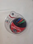 Ge Video 12 Foot Cable W/ Three Colored Plugs On Each End,red,green,blue.. Fixed Price $12.99.