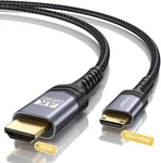 Jsaux Mini Hdmi To Cable 6ft Grey New High Speed 4k 60hz 2.0. Fixed Price $10.00.
