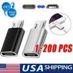 200x Type C Female To Micro Usb Male Port Converter Charge Data Sync Adapter Lot. Fixed Price $63.69.