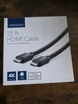 Insignia 4k Ultra Hd 25ft Hdmi Cable High Speed In-wall Rated 18gbps. Fixed Price $25.00.