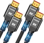 Highwings 8k Hdmi Cable 2.1 2-pack 6.6ft, Slim 48gbps High 6.6 Feet, Black. Fixed Price $22.85.