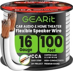 16 Gauge Speaker Wire 100 Ft,16 With Foot Markers & Polarity Markings. Fixed Price $38.87.