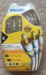 Philips Model M62771 6 Ft. Av Dubbing Cable Rca. Fixed Price $17.95.