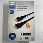 Philips 10' Basic Hdmi High Speed Cable With Ethernet - Black New Sealed. Fixed Price $9.99.