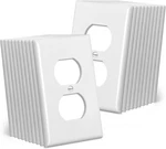 Cml Mid-size Duplex Wall Plates, 20 Pack Electrical Outlet Receptacle Covers, 1-. Fixed Price $18.42.