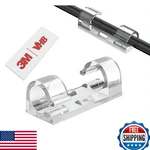 200x Adhesive Cable Clips Finisher Wire Clamp Cord Management Light Clear 7mm Ma. Fixed Price $40.88.