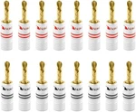 Nakamichi Excel Series 24k Gold Plated Bfa Banana 16 Pcs (8-pairs), Plug. Fixed Price $79.01.