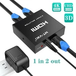 Mt-viki 1 In 2 Out Hdmi Splitter 4k 30hz Powered 1x2 Dual Monitors For Ps4 Hdtv. Fixed Price $12.99.
