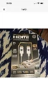 Ge Ultrapro Premium Hdmi Cable 8ft 8k 4k Gold Plated White. Fixed Price $15.00.