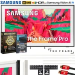 Samsung 75" The Frame Pro Neo Qled 4k Tv 2025 W/ White Bezel + Protection Bundle. Fixed Price $2197.99.