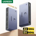 3 Port Hdmi 2.1 Switcher Ultra Hd 8k 120hz In 1 Out Selector Splitter Hub. Fixed Price $57.16.