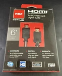 Rca Dh6hhe Digital Plus Hdmi Cable (6ft) Ve7. Fixed Price $12.00.