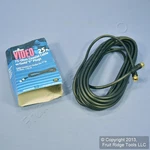 Leviton Black 25' Coaxial Video Cable Gold Plug Ends F-type Rg59 C5851-25g-104. Fixed Price $13.77.