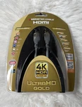 Monster Cable Hdmi 4k Hdr Ultra Hd Gold 6 Ft Premium Certified New Sealed. Fixed Price $12.99.