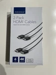 Insignia 1 (not 2) Pack 6' Feet Long 4k Ultra Hd Hdmi Cable Color Black. Fixed Price $7.19.