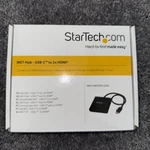 New Startech Mst Hub - Usb-c To 2x Hdmi Multi-monitor Splitter, Mstcdp122hd. Fixed Price $29.99.