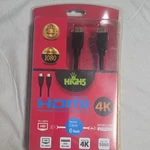 High5 Ultra Hd 4k Hdmi Standard Male To Cable 6ft Gold-plated Black Cbl-6. Fixed Price $20.00.