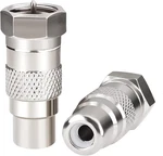 Goupchn Atari 2600 Tv Adapter F Type Male To Rca Female Coax Coaxial Connector C. Fixed Price $15.89.