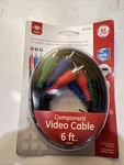 Ge Component Video Cable 6ft. Model: 73296 Rgb New. Fixed Price $6.73.
