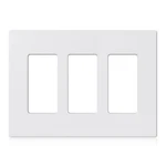 Elegrp 3-gang Screwless Decorative Wall Plates, Mid-size 1 Pack, White. Fixed Price $14.76.