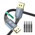 Vesa Certified 8k Displayport 1.4 Cable 4 Feet/2 Pack, Adoreen, 60hz 4k 144hz. Fixed Price $14.40.